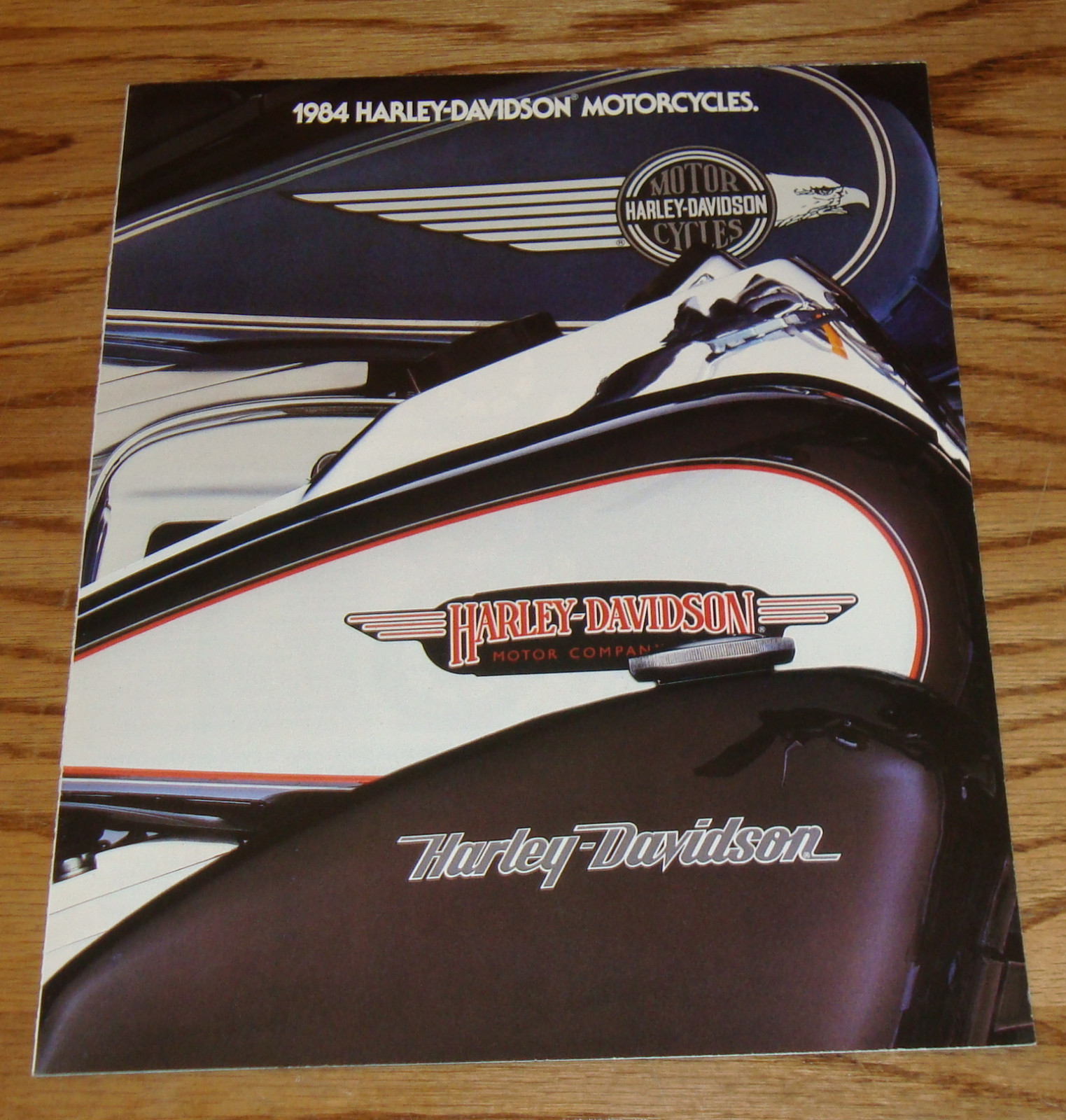 Original 1984 Harley Davidson Motorcycles Full Line Sales Brochure XLS FLH FX XL