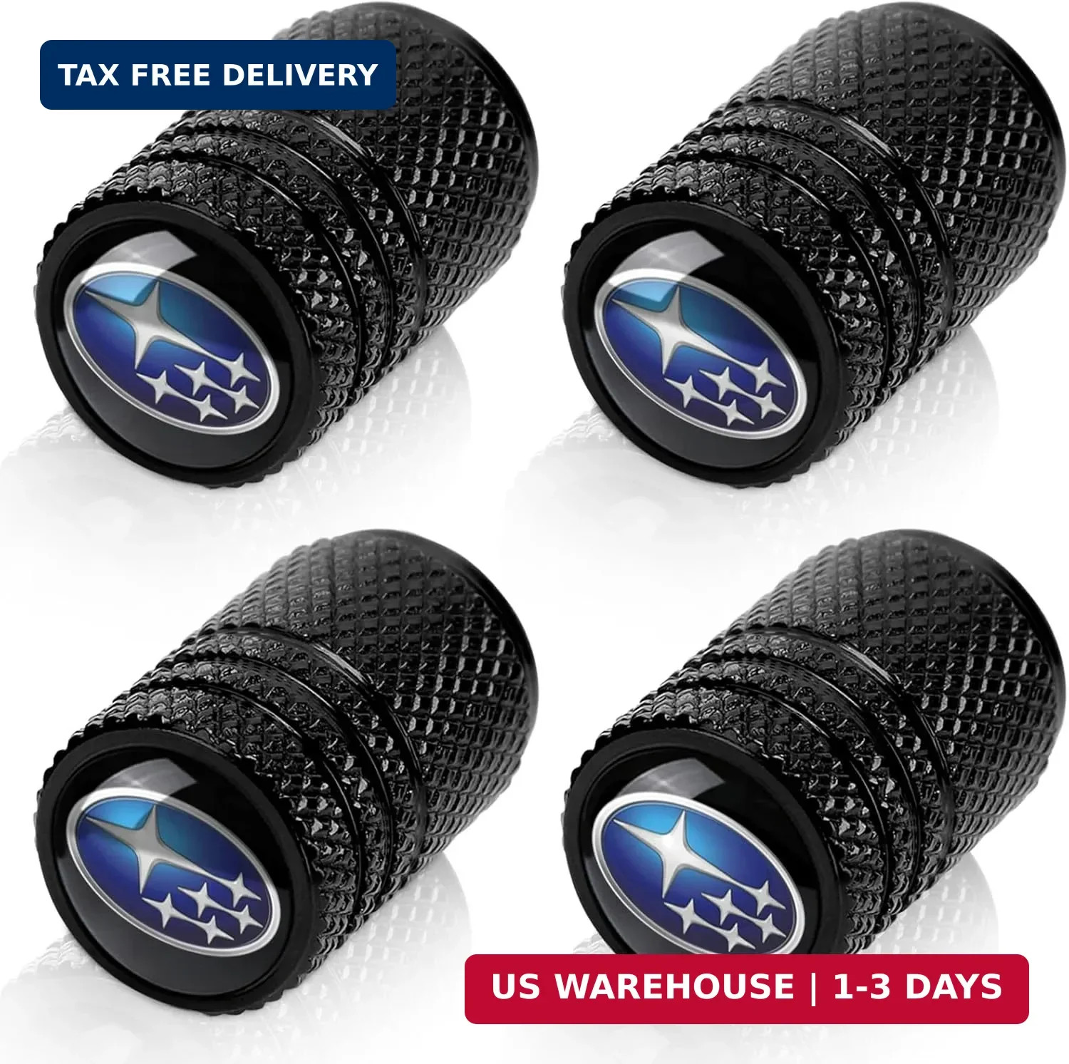 4pcs Tire Valve Stem Caps, Compatible with Subaru Series Stem Cap Universal Car