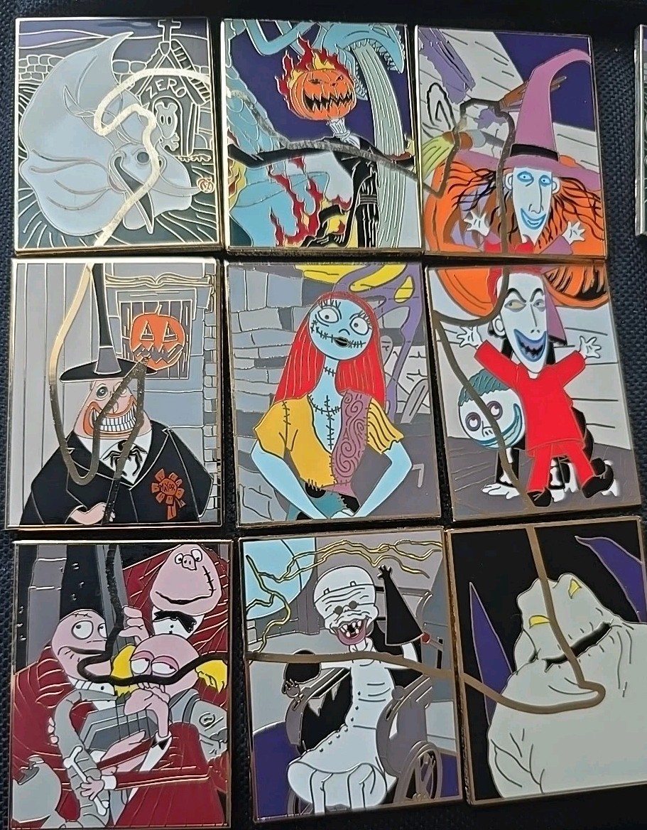Nightmare Before Christmas Puzzle Pin Set LE 400 Set Of 9 Pins DSSH