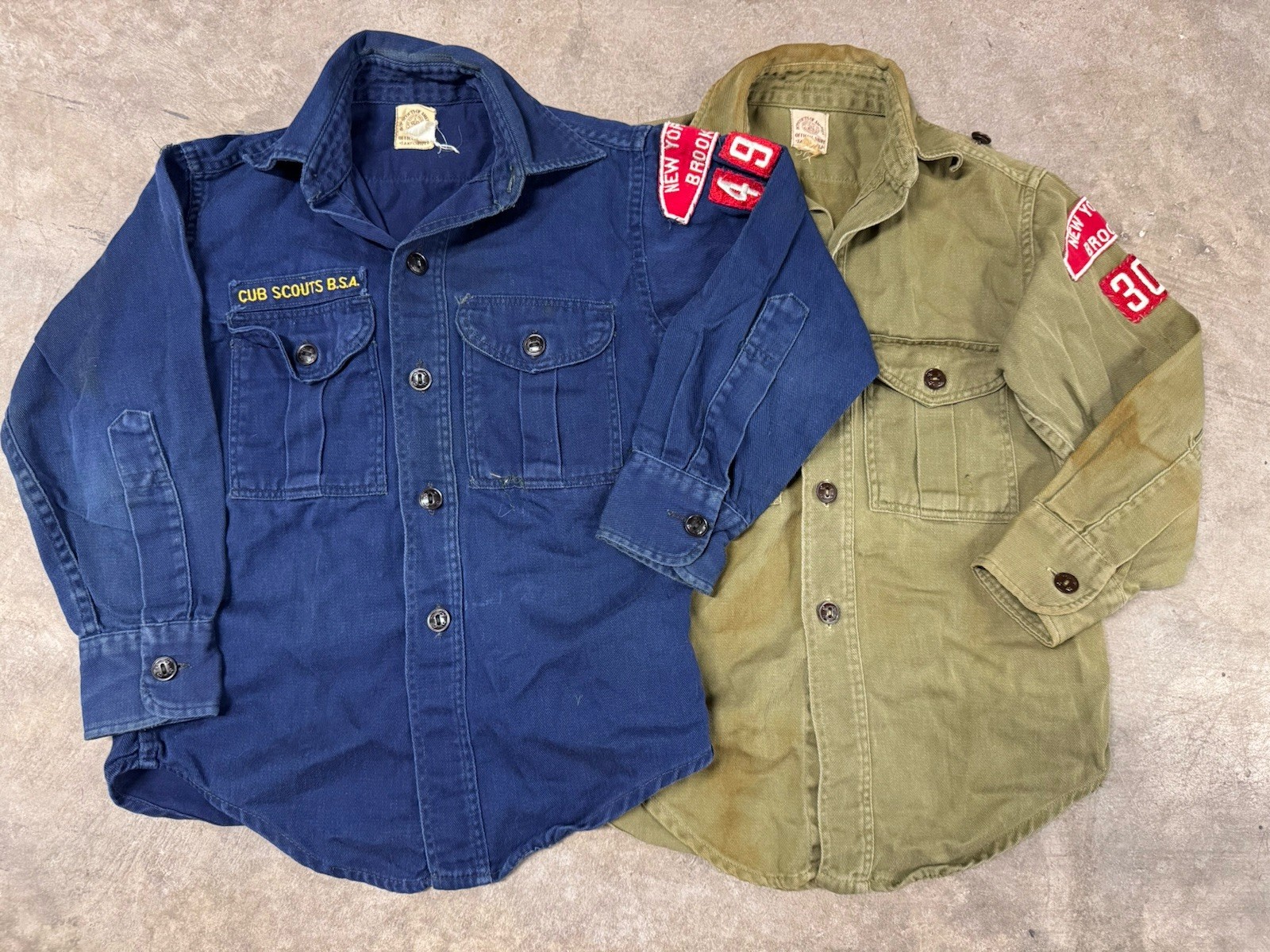 Vintage Cub Boy Scout Uniform Sanforized Badge Patch Brooklyn New York BSA 1950s