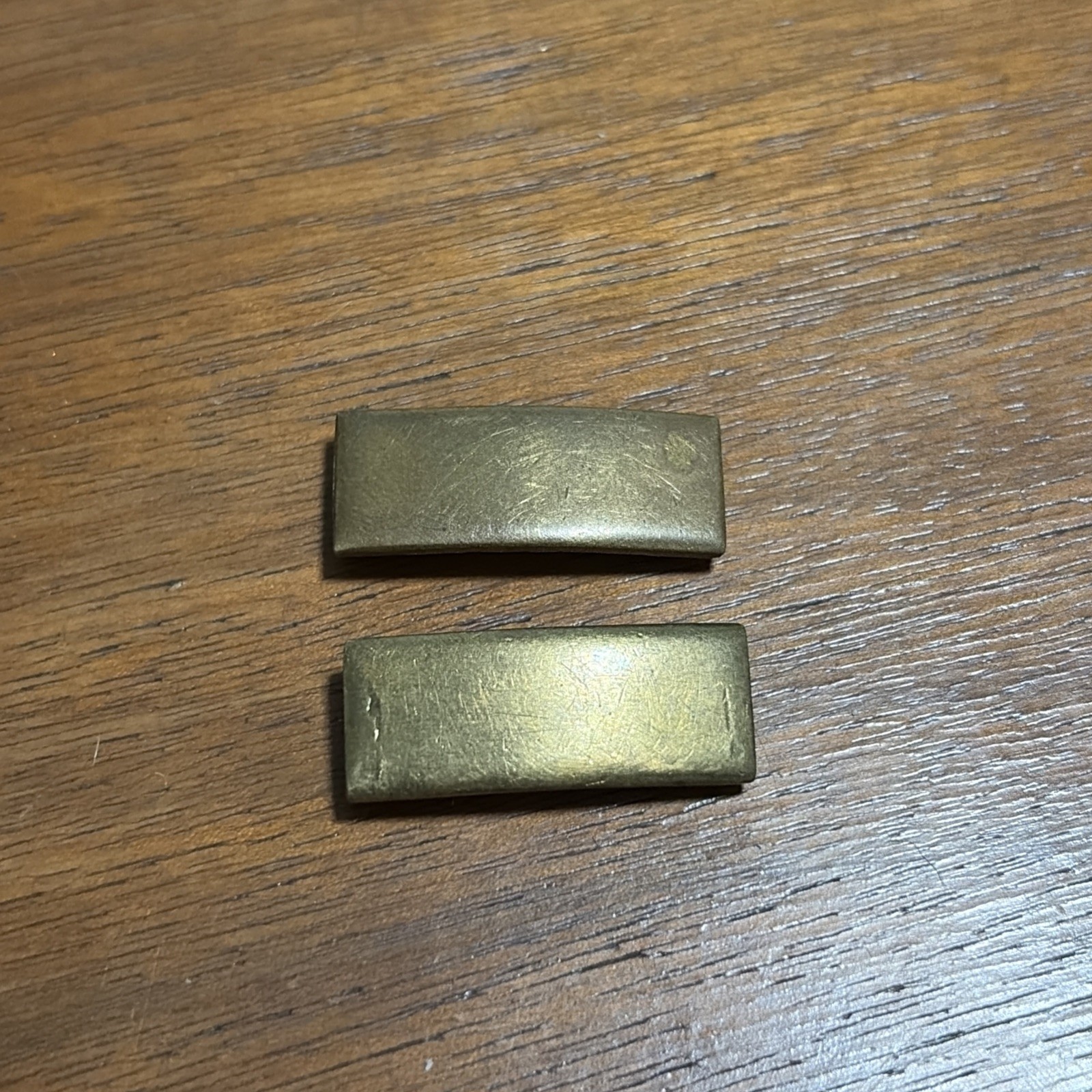 RARE USMC WWII Theater Made KG LUKE MELB  Collar Insignia