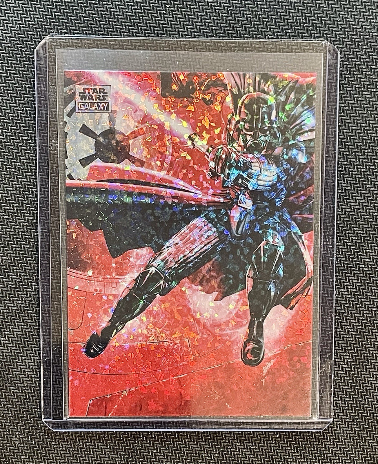 2024 Topps Star Wars Galaxy Battle-Ready #15 Darth Vader Mini Diamond Refractor