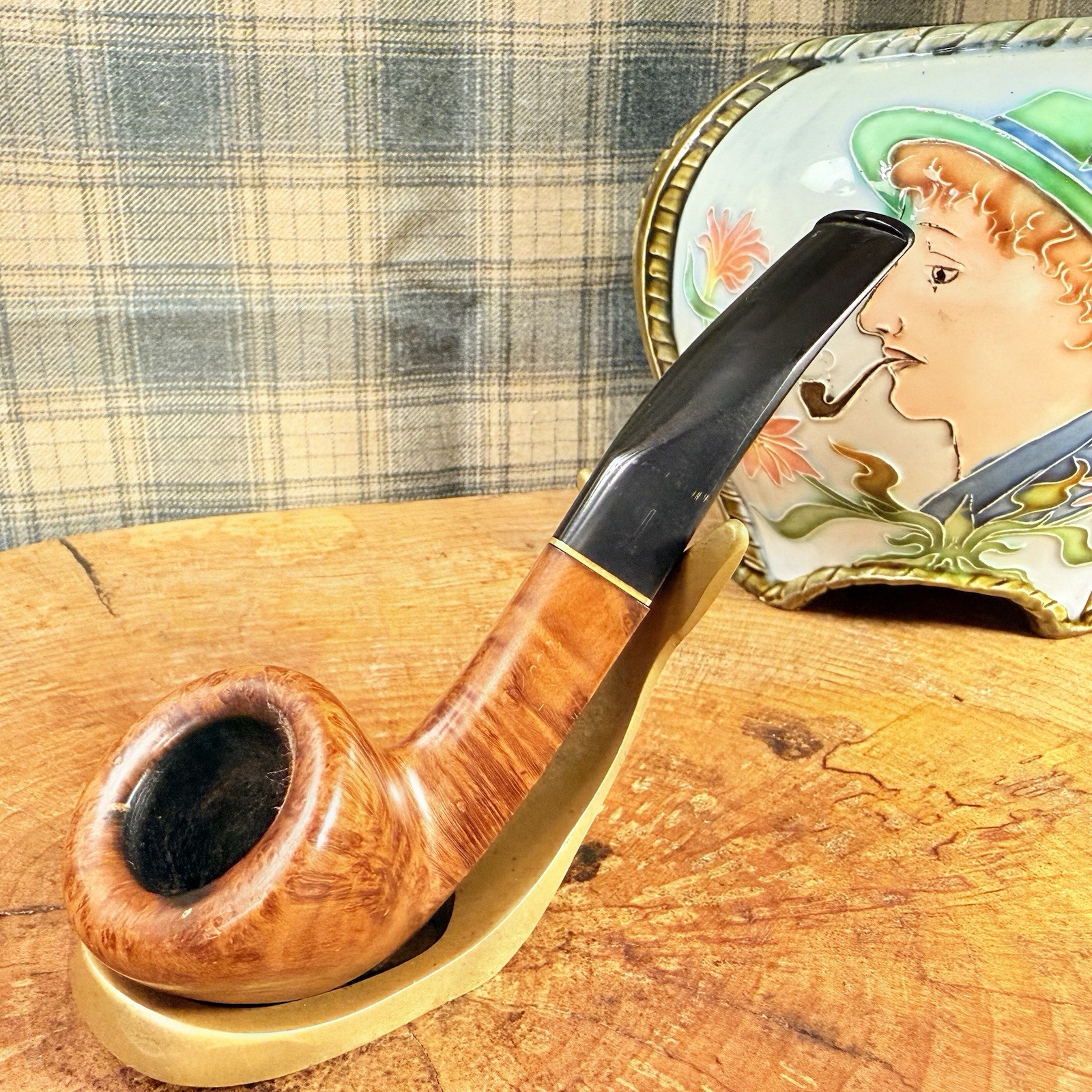 SAVINELLI Vintage OSCAR DRY - Smooth Natural 305 Estate Tobacco Pipe