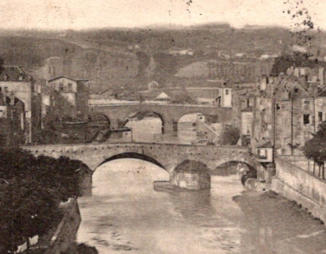 * Antique RPPC Metz France Pont Saint-Georges Pont Des Grilles c1901 Moselle