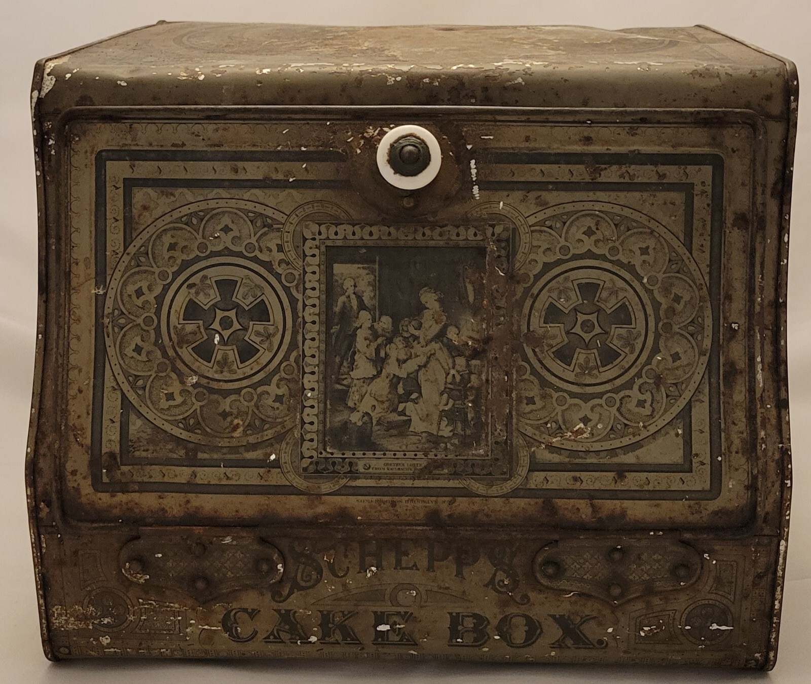 Antique Schepp's Rustic Cake Box