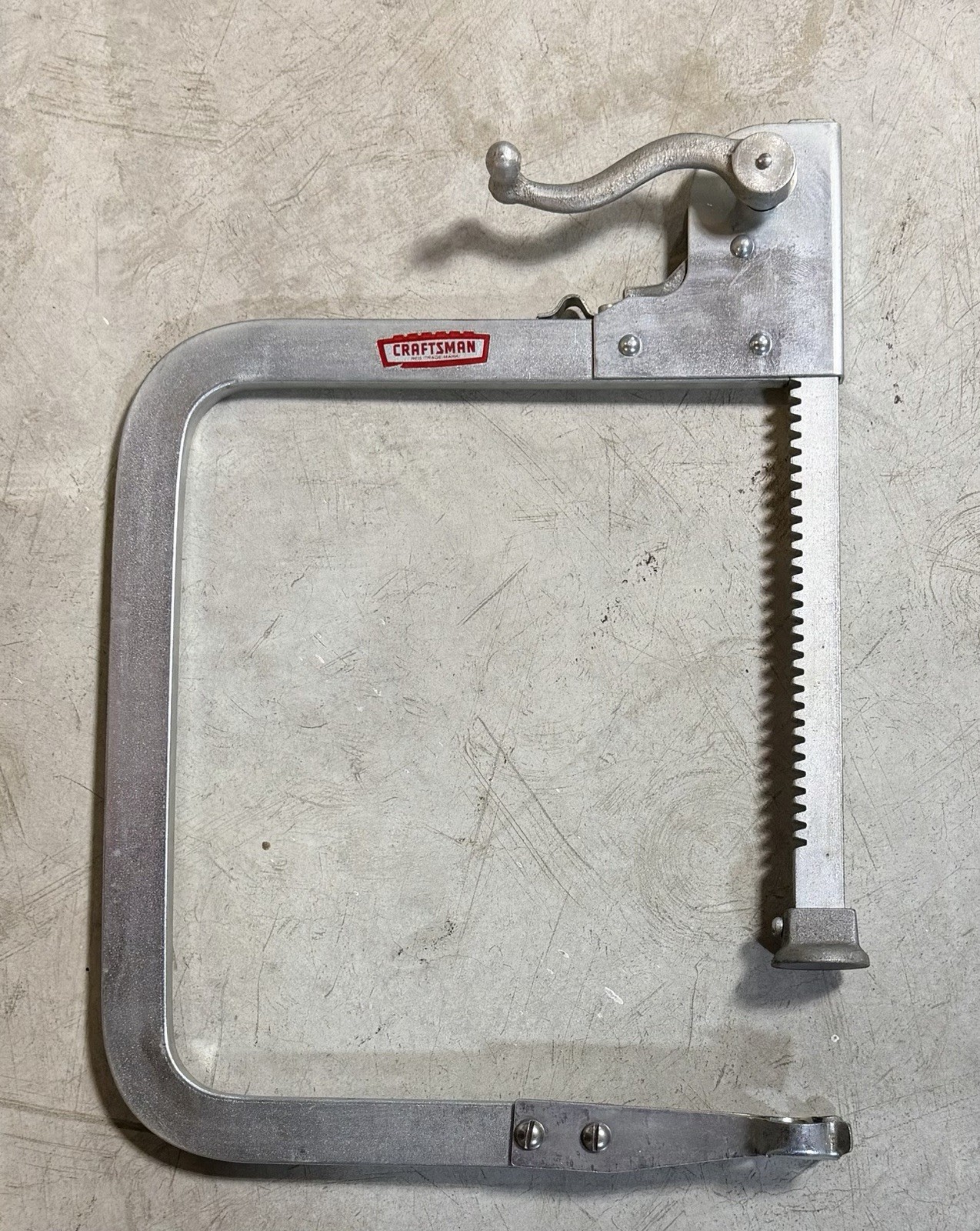 Vtg Craftsman Aluminum Ratcheting Guide Bar Clamp Attachment Tool 16” Large NEW