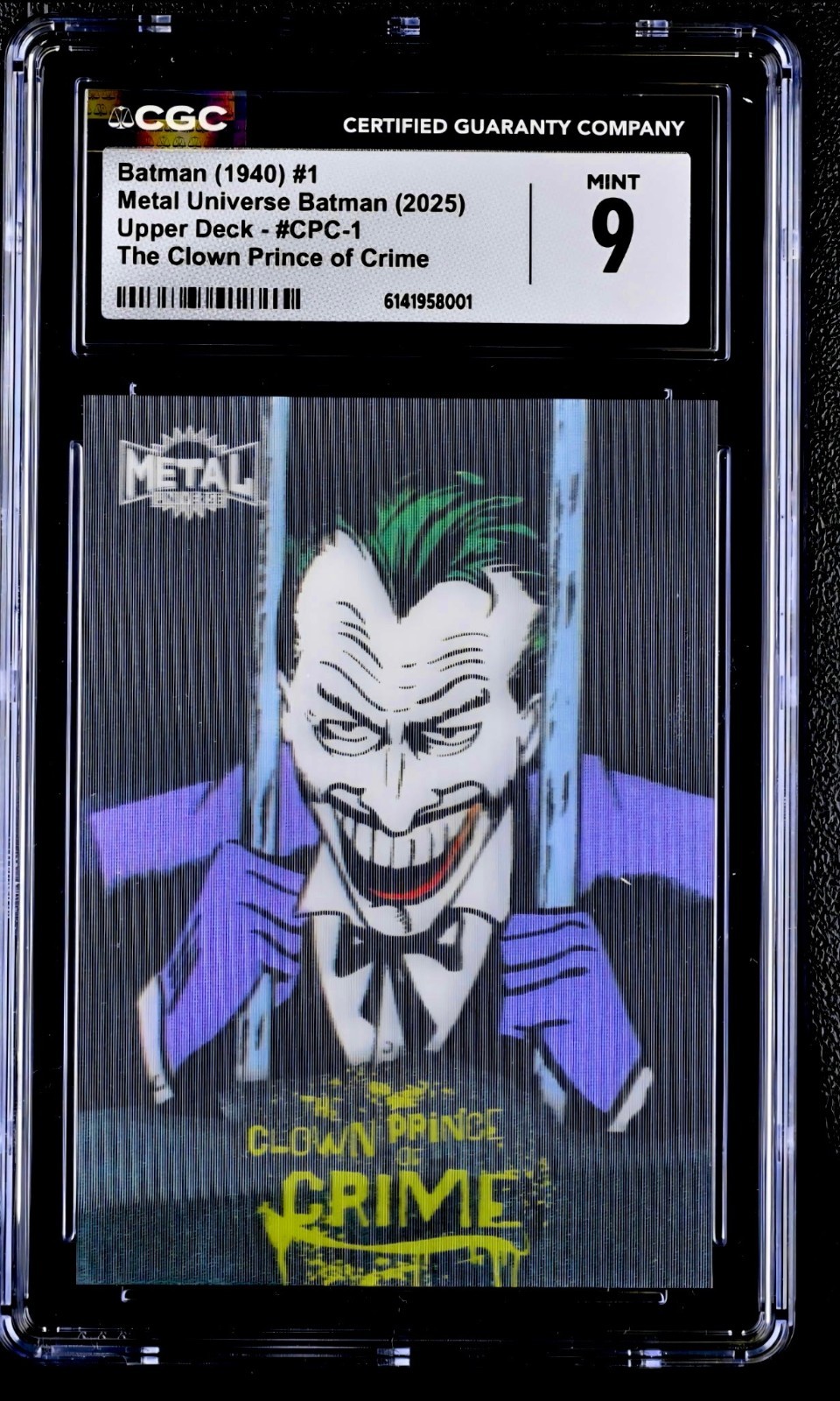 2025 Skybox Metal Universe Batman Clown Prince of Crime Complete Set CGC Graded