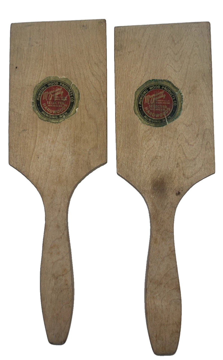 Munising MI Wood Products Company Kitchen Vintage Michigan Utensils Cooking Munising MI Wood Products Company Kitchen Vintage Michigan Utensils Cooking