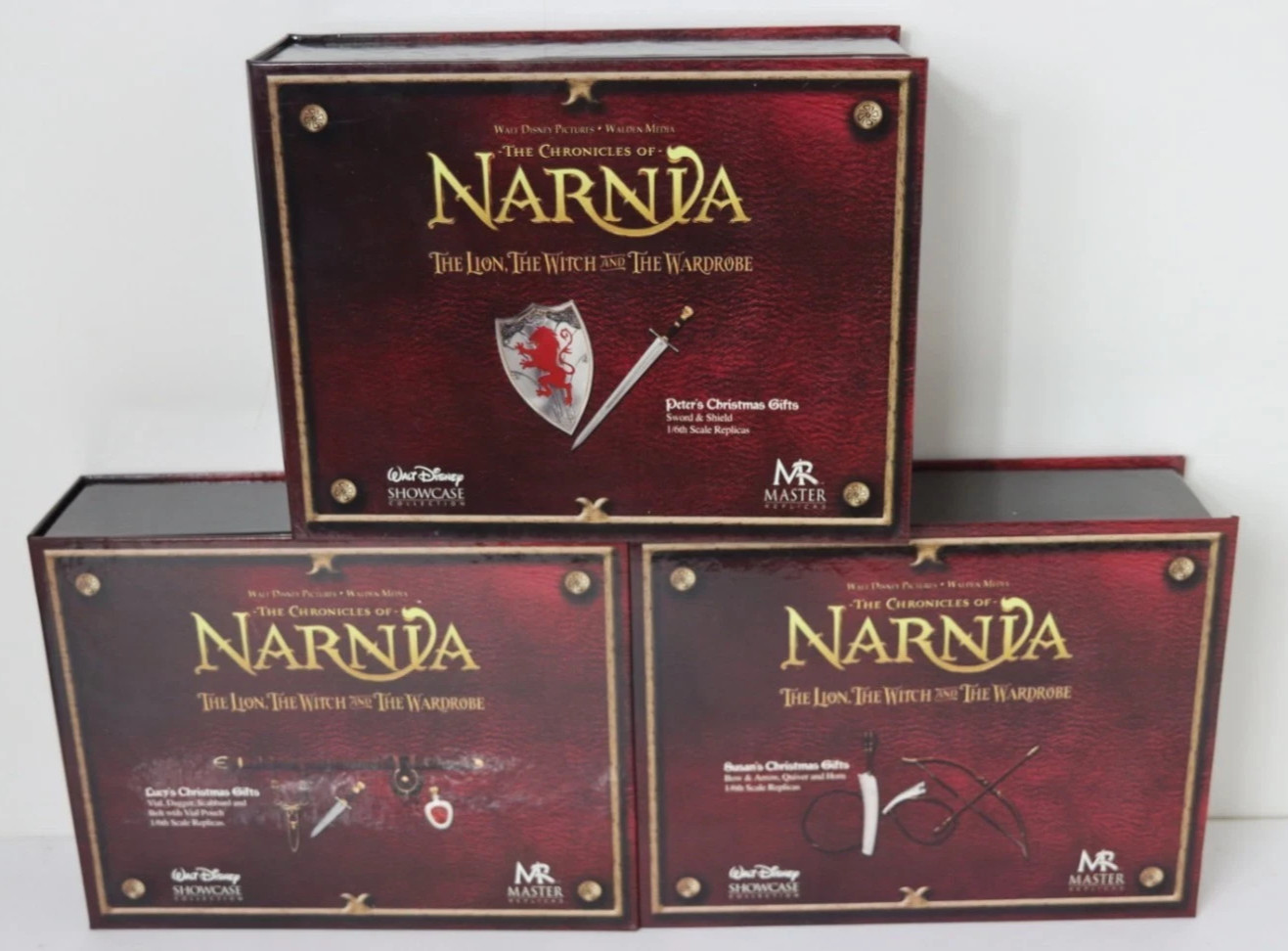 Chronicles Of Narnia Peter\'s Susan\'s Lucy\'s Christmas Gifts Master Replicas NEW