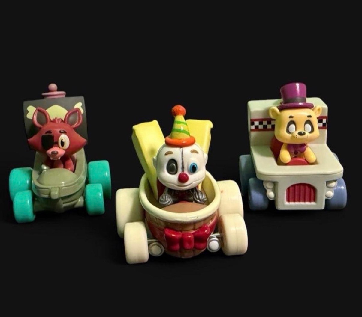 2018 Funko FNAF Super Racers Foxy Ennard Fredbear Lot of 3 – Retired