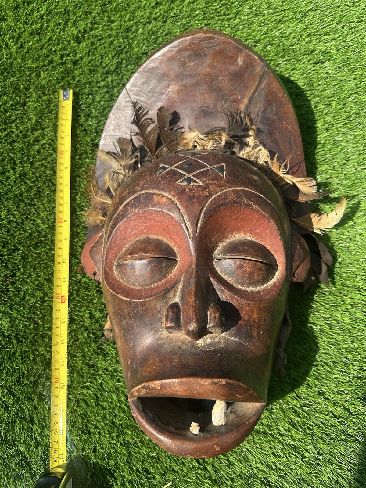 Vintage Dan Mask Hand Carved Wood