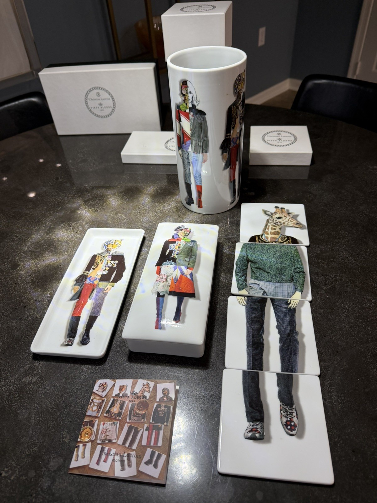 Vista Alegre Christian Lacroix “Love Who You Want” Porcelain Set of 4 pcs. 