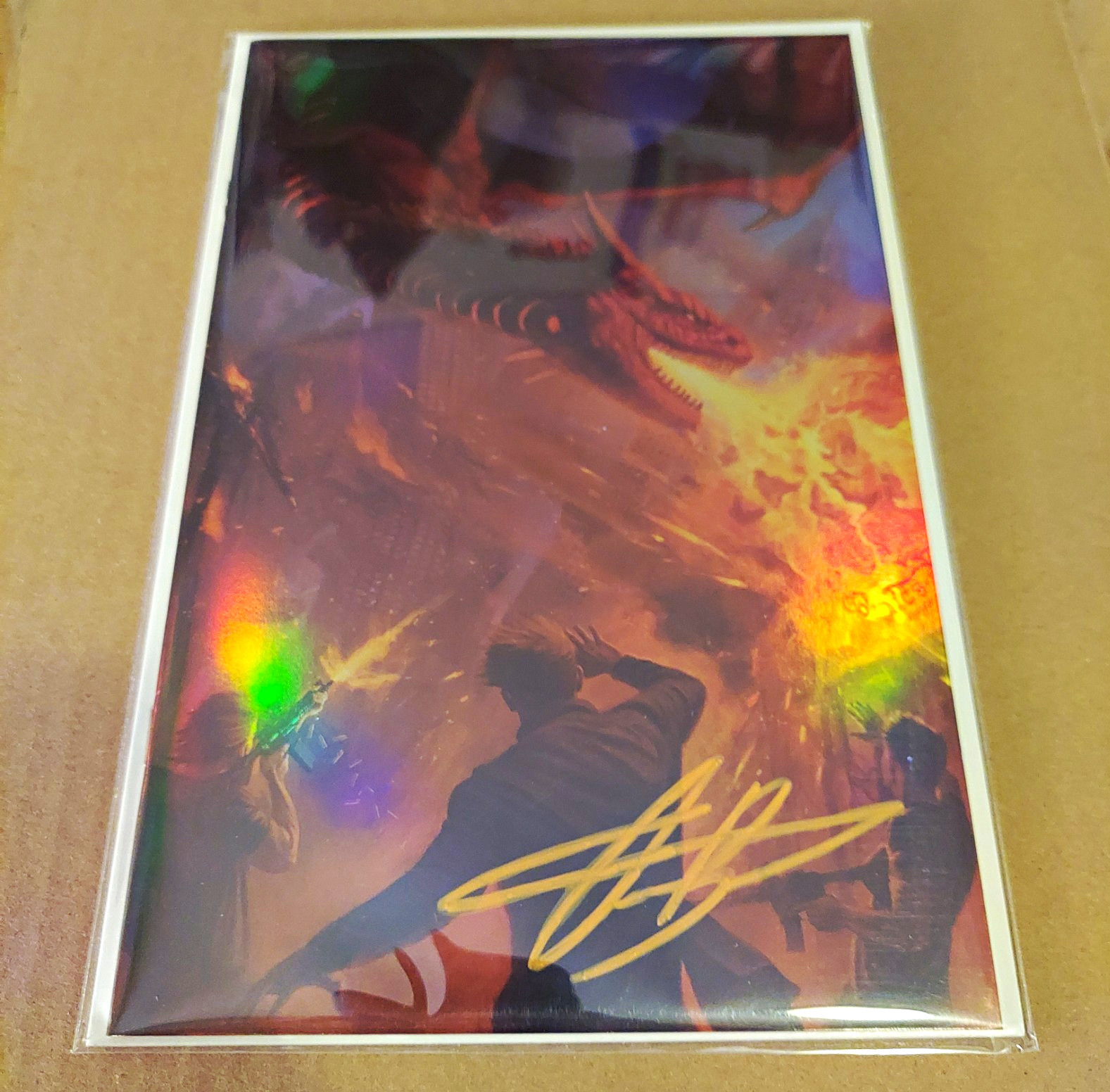 Zinnober #1 SIGNED Aaron Bartling Virgin Foil Cover Variant LTD 65 SUPER RARE