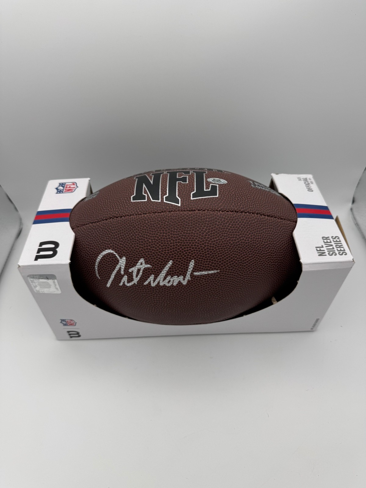 Art Monk Signed NFL Logo Football Washington Redskins Legend COA HOLO