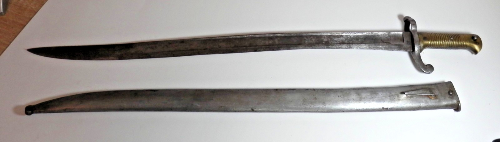 French Model 1842 Sabor Bayonet with Scabbard for M1842 Rifle