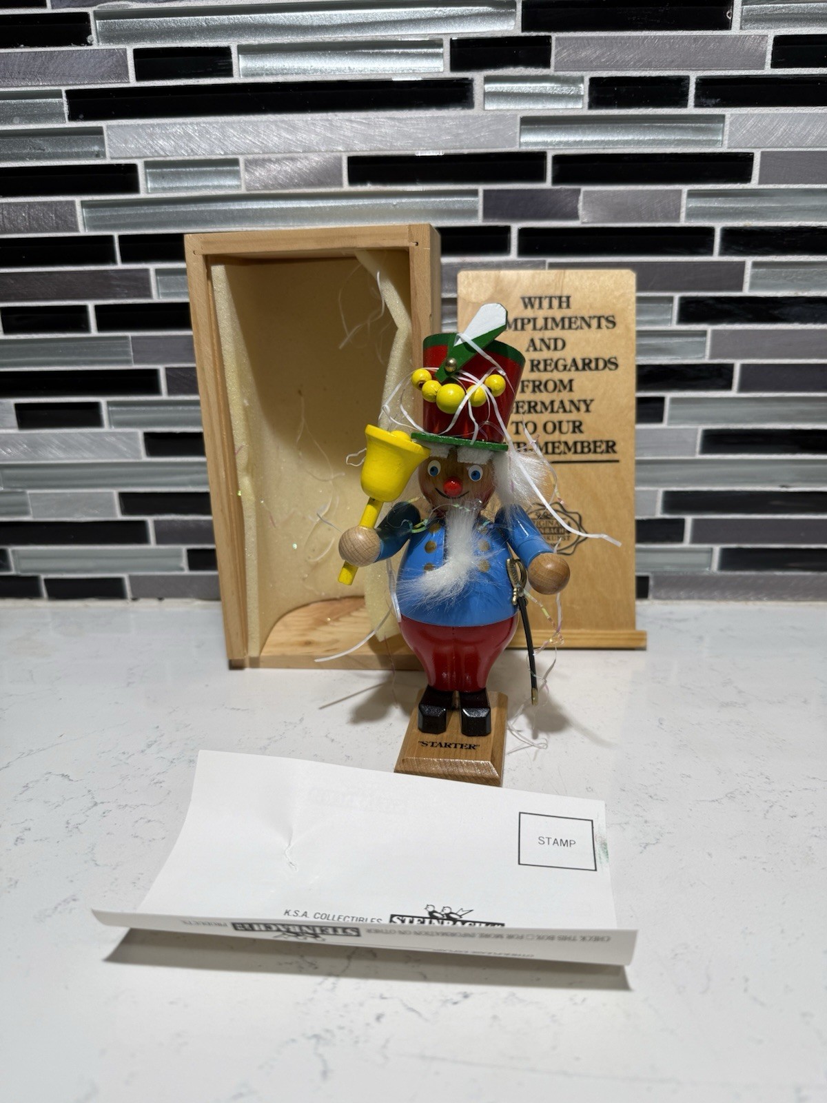Vintage Steinbach Starter Nutcracker Collectors Club Germany Wooden Box