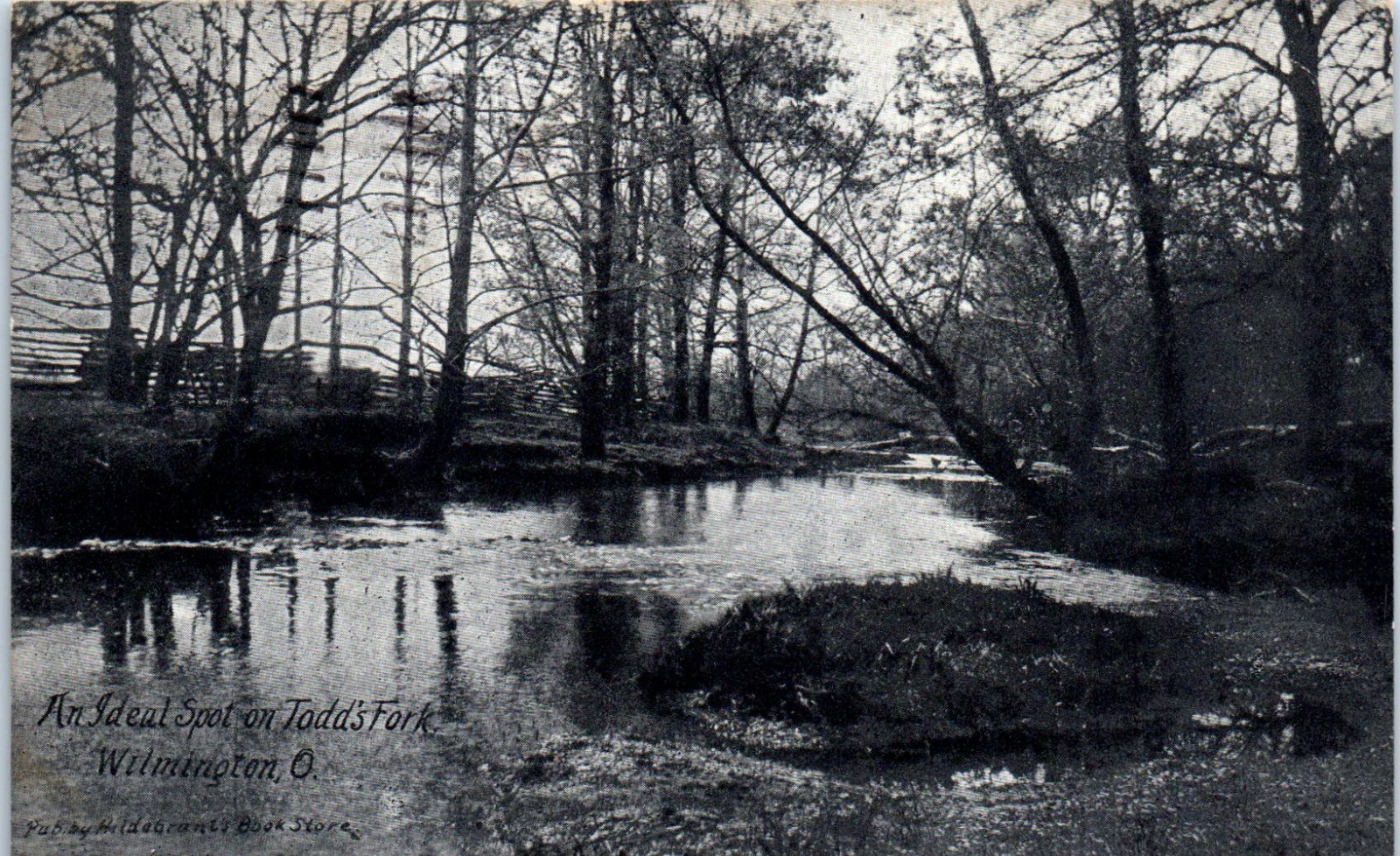 1910s An Ideal Spot on Todd\'s Fork Wilmington Ohio Postcard