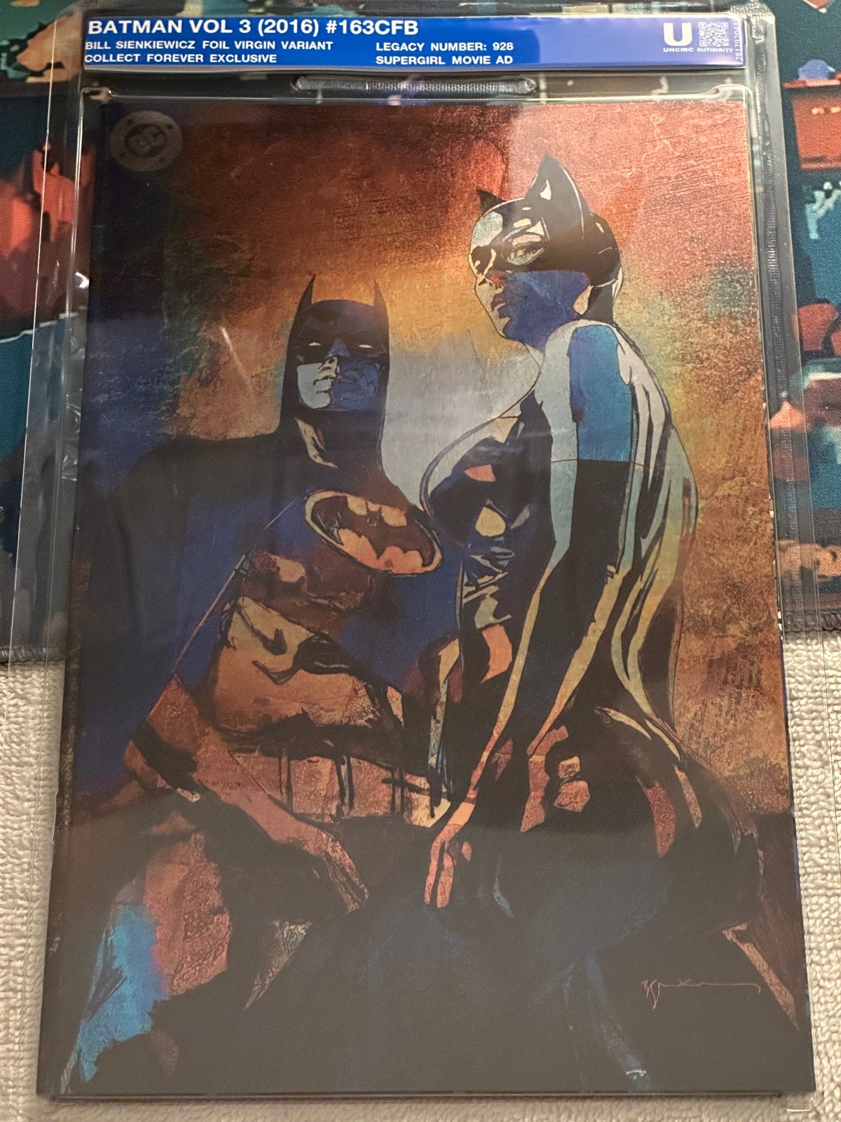 Batman #163 H2SH Upper Deck Bill Sienkiewicz Virgin Foil Variant 1 of only 167