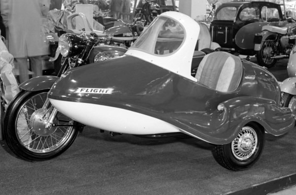 Matchless G12 and sidecar Motor Show 1960 Car Old Photo 1