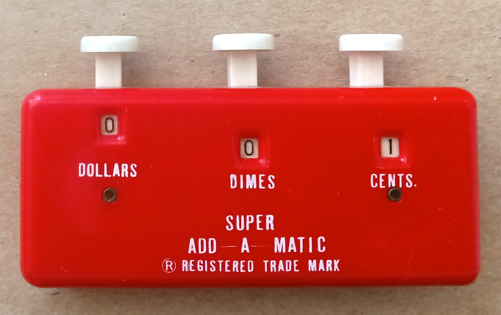 Vintage Super ADD-A-MATIC Grocery Calculator w/cost comparer