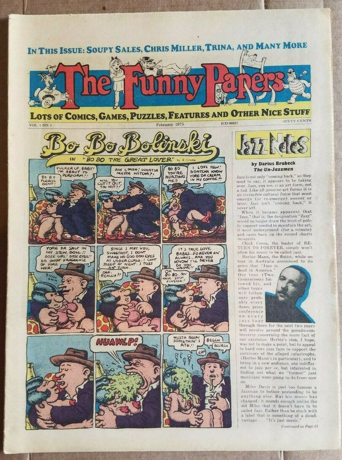 THE FUNNY PAPERS PREMIER #1 ISSUE FEB 1975 VINTAGE NEWSPAPER COMICS MAGAZINE NOS THE FUNNY PAPERS PREMIER #1 ISSUE FEB 1975 VINTAGE NEWSPAPER COMICS MAGAZINE NOS