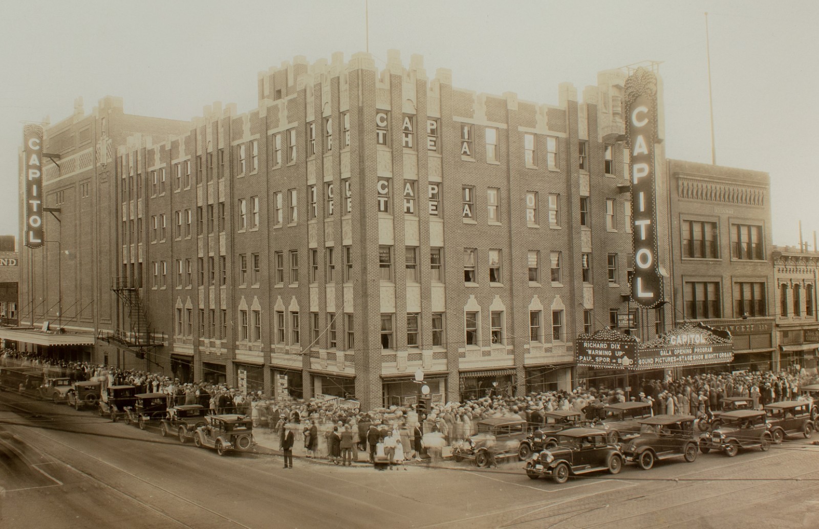 Vintage Theater Photo Cedar Rapids Iowa Paramount Theater Opening Night 1928