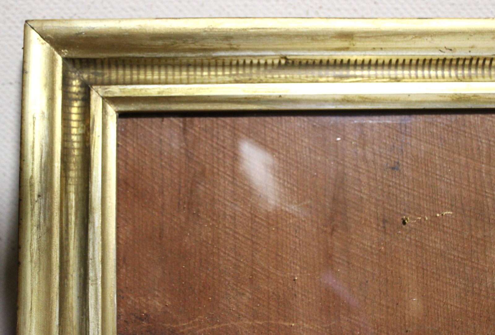 ANTIQUE FITS 8 X10 VICTORIAN PICTURE FRAME LEMON GOLD GILT ORNATE WOOD PRIMITIVE
