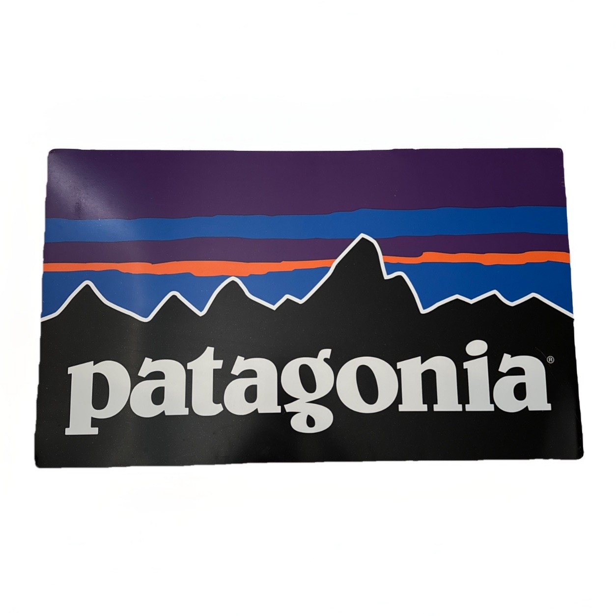 Vintage Patagonia Metal Display Sign Double Sided Promo Advertising 21x35