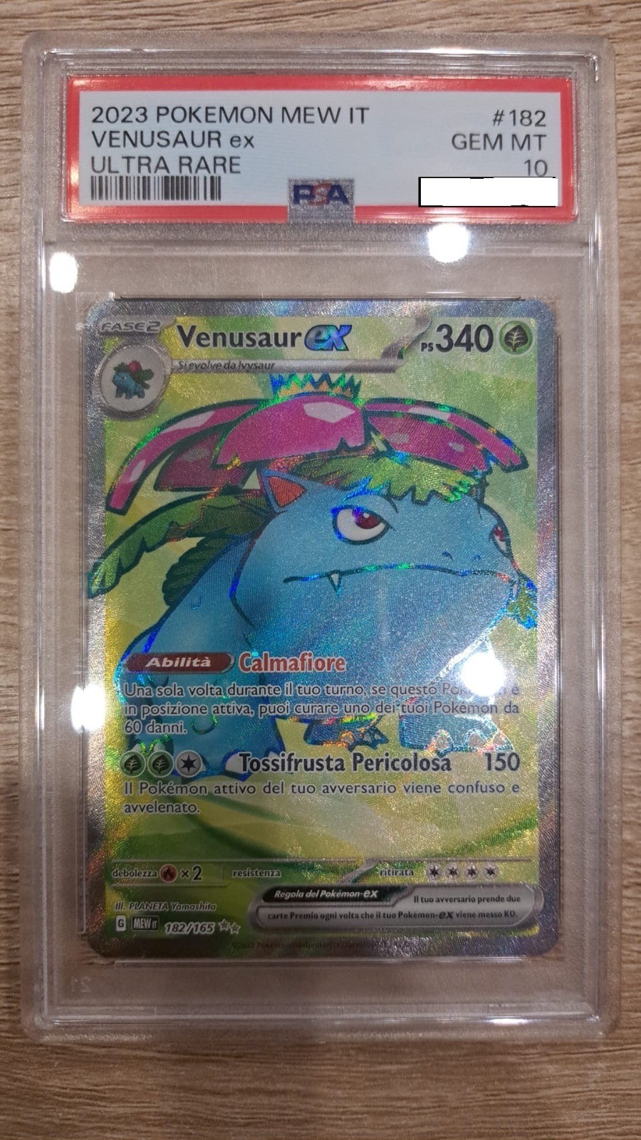 VENUSAUR EX New IT 182 Psa 10.