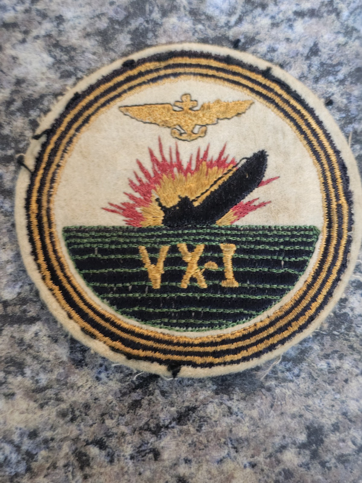 Rare Original 1940\'s 1950\'s VX-1 Patch Navy Air Test Evaluation Squadron One