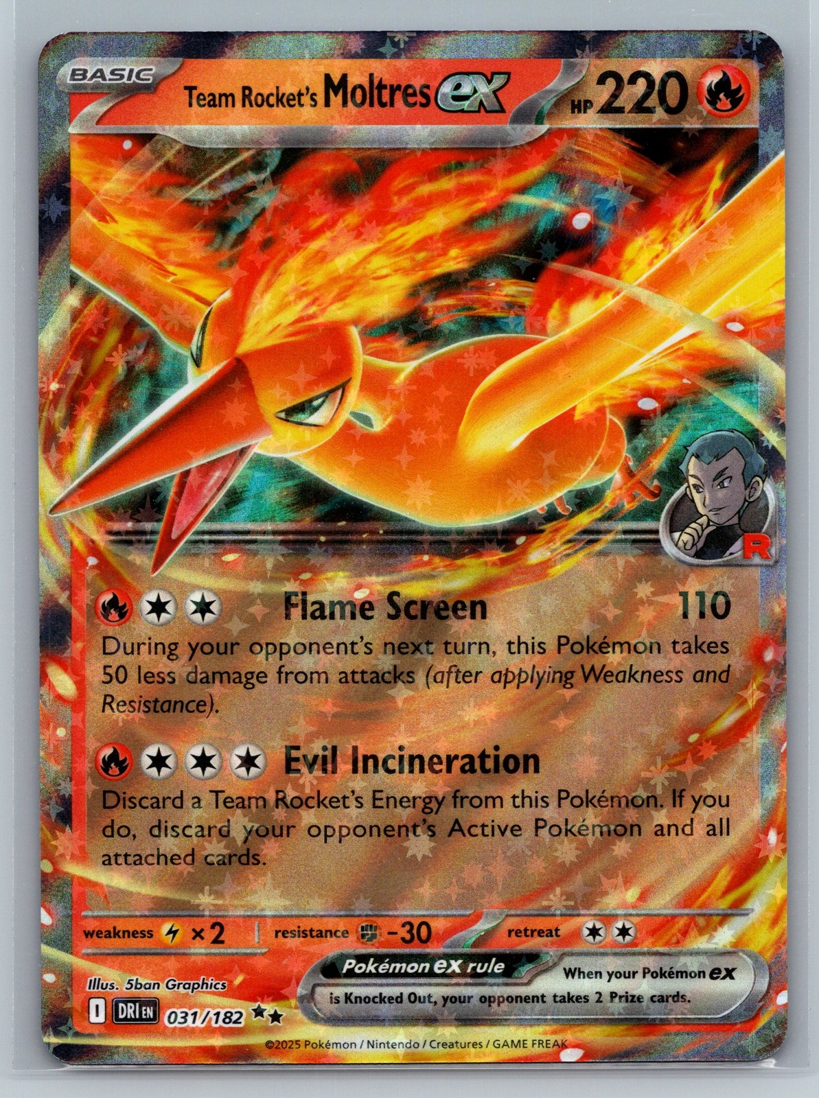 SV10: Destined Rivals #031/182 Team Rocket's Moltres ex
