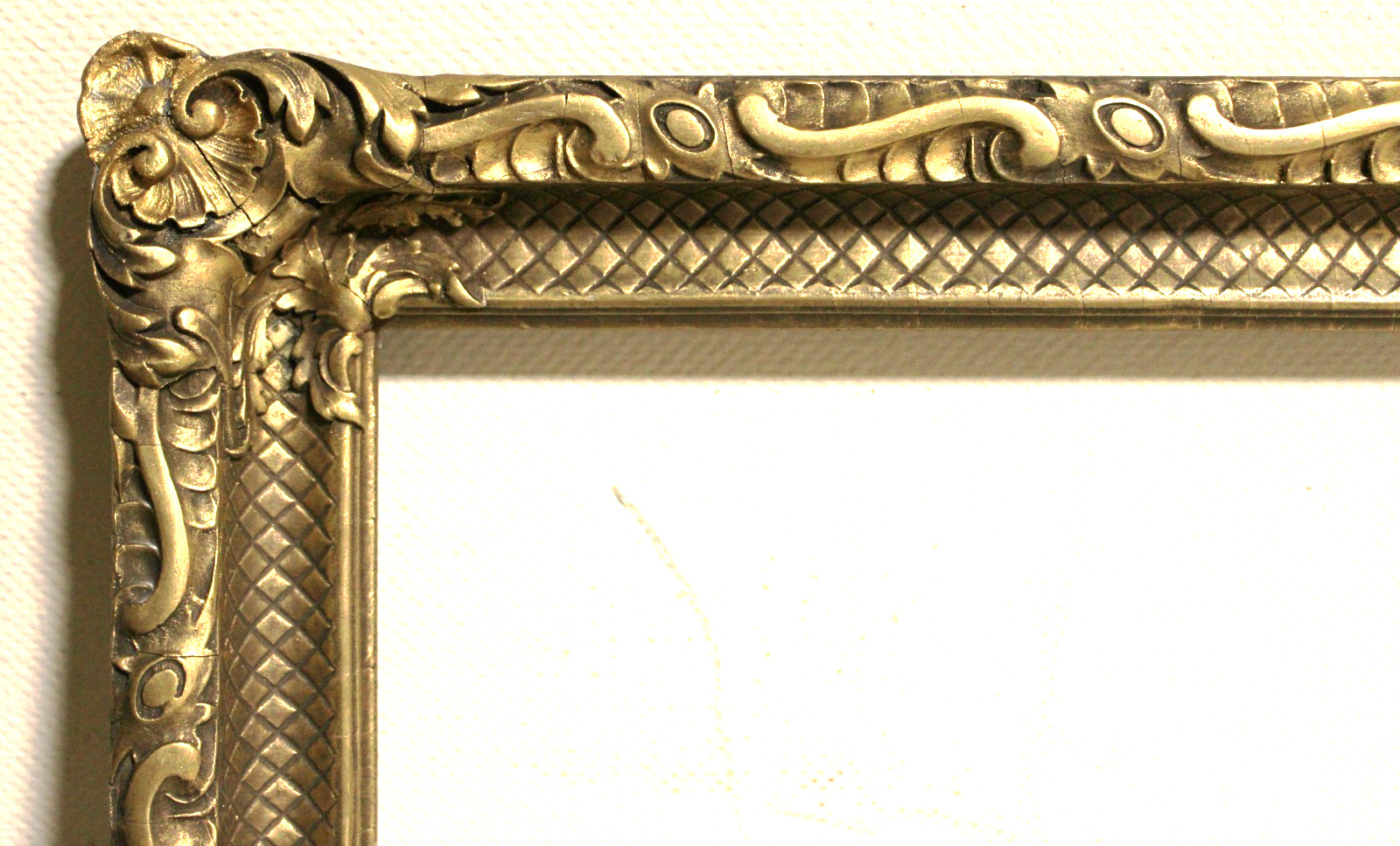 SUPERB ANTIQUE FITS 9 X 12 FRENCH BAROQUE PICTURE FRAME ORNATE WOOD GOLD GILT
