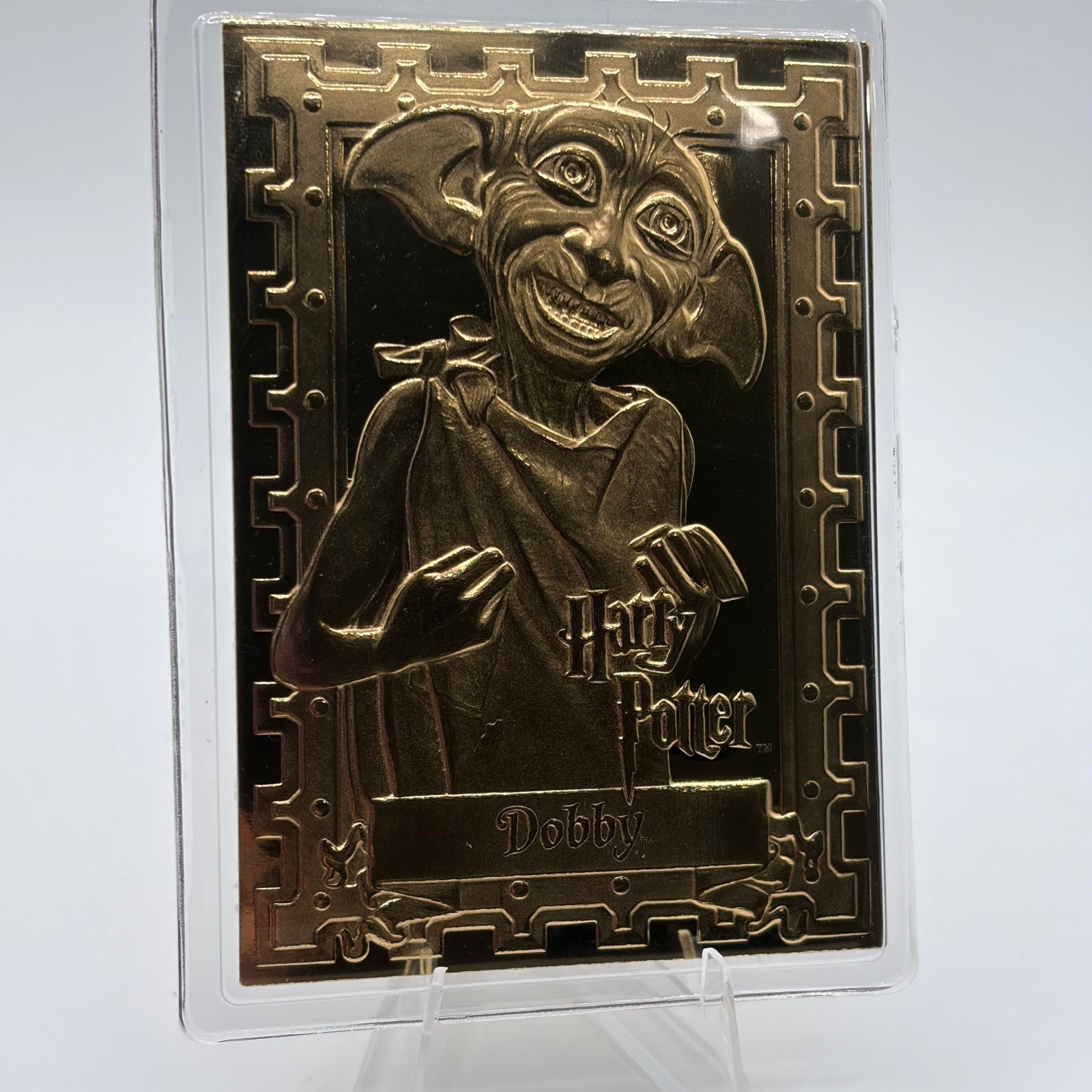 Dobby the Elf Harry Potter Danbury Mint Sealed 22kt Gold Card Toby Jones