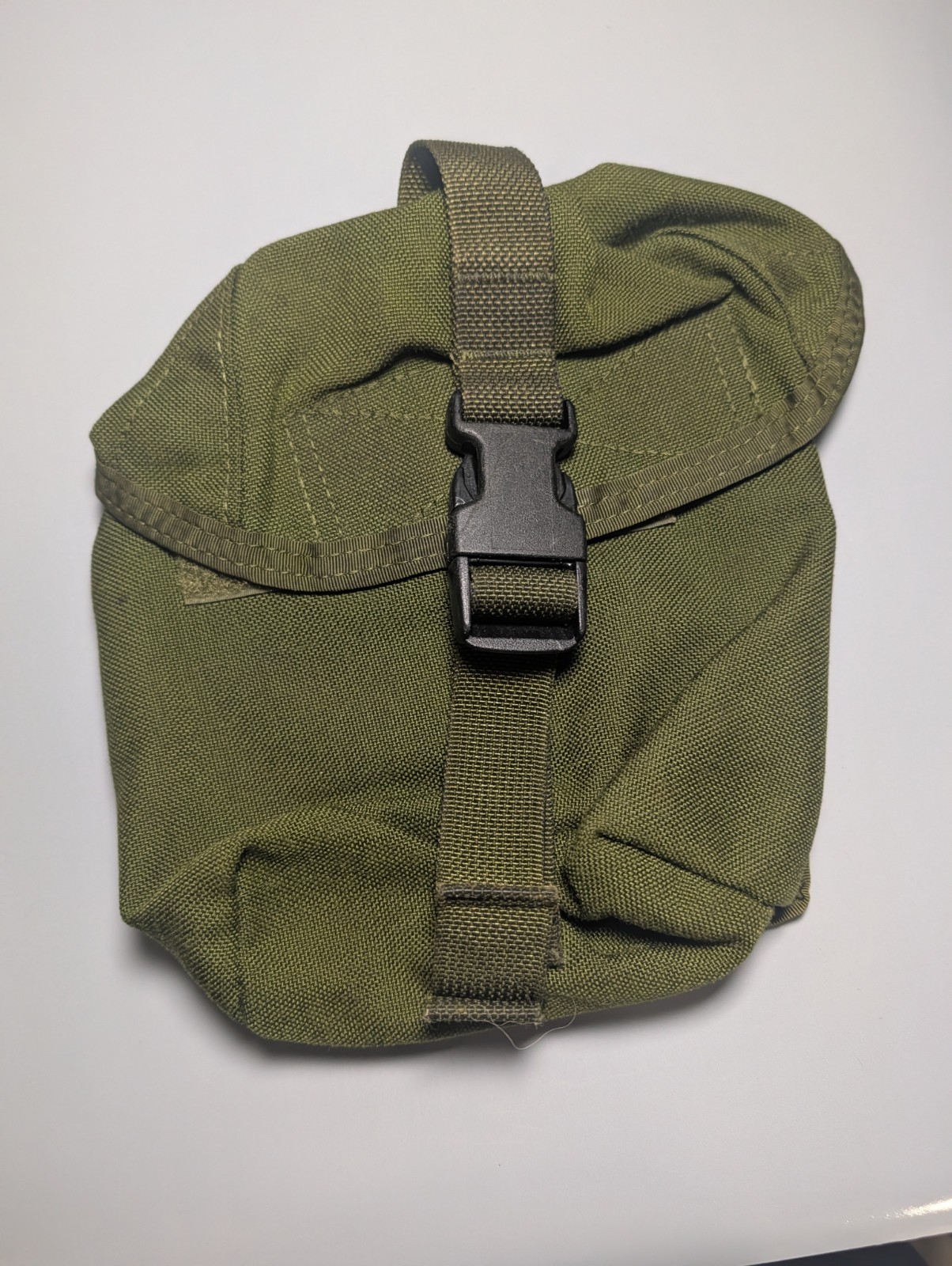 Spec-Ops Brand OD Green MOLLE Utility Pouch USA Made Used