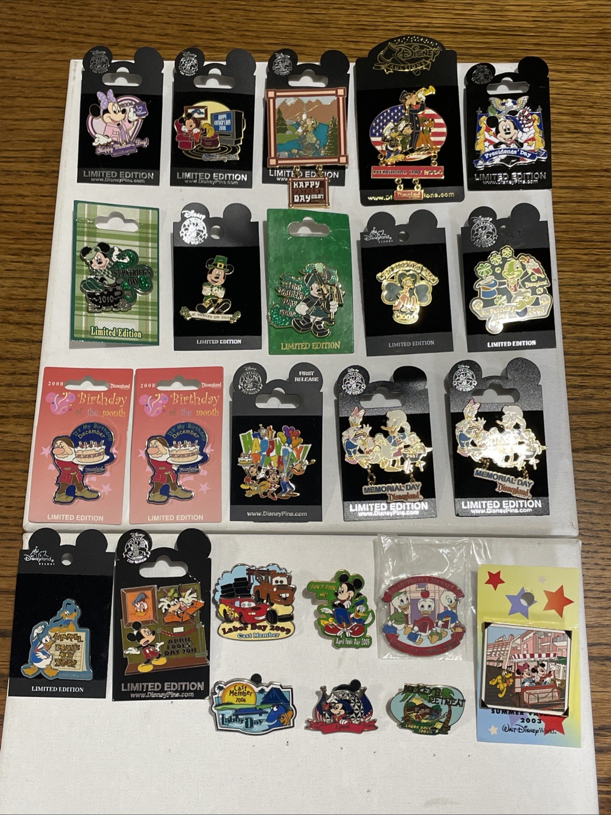 Disney Parks Pins-Lot of 24 pins- Holidays-includes rare, limited editions