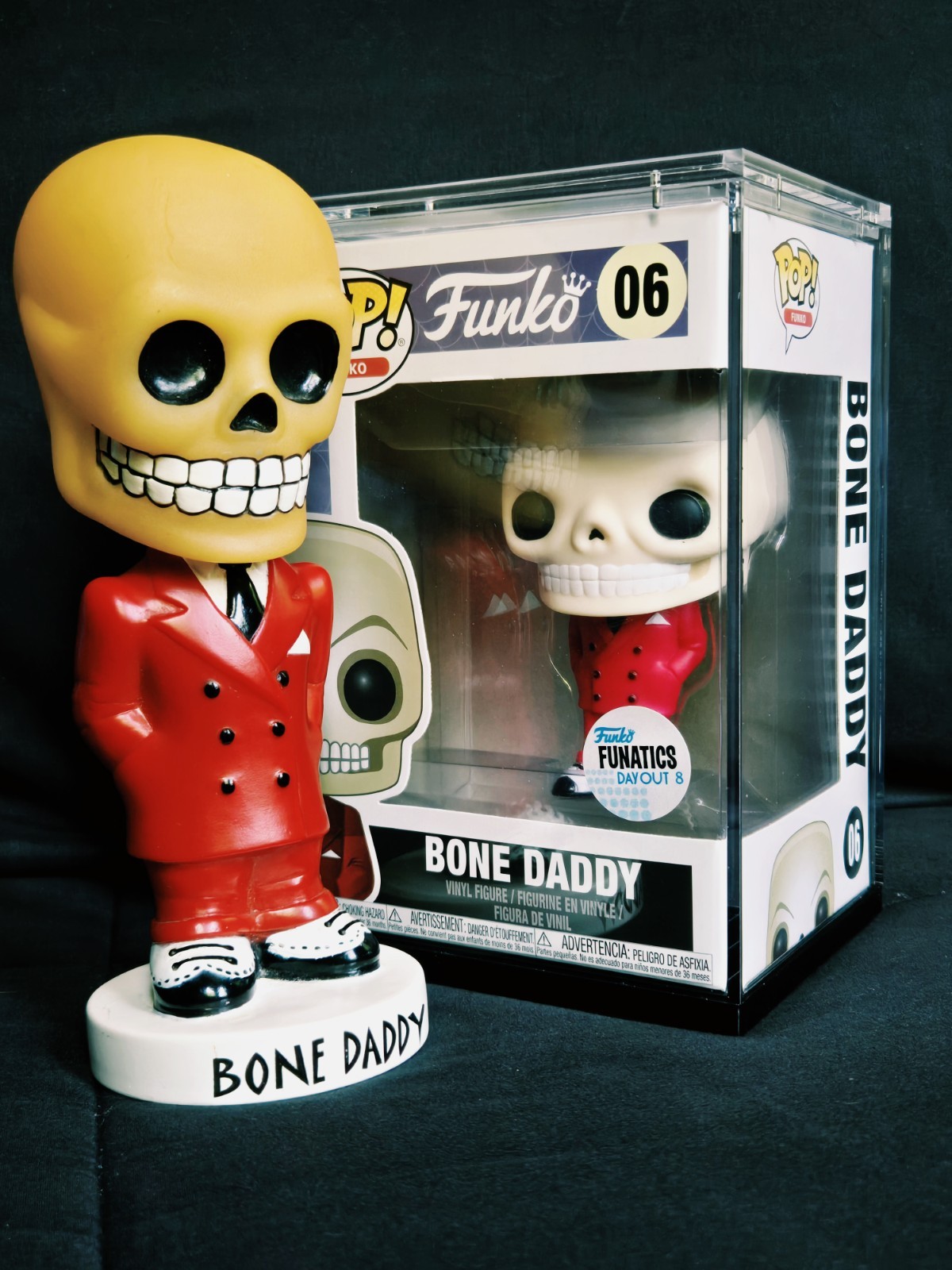 BONE DADDY (Funatics Day Out 8) FUNKO POP with Premium Protector & OG BOBBLEHEAD