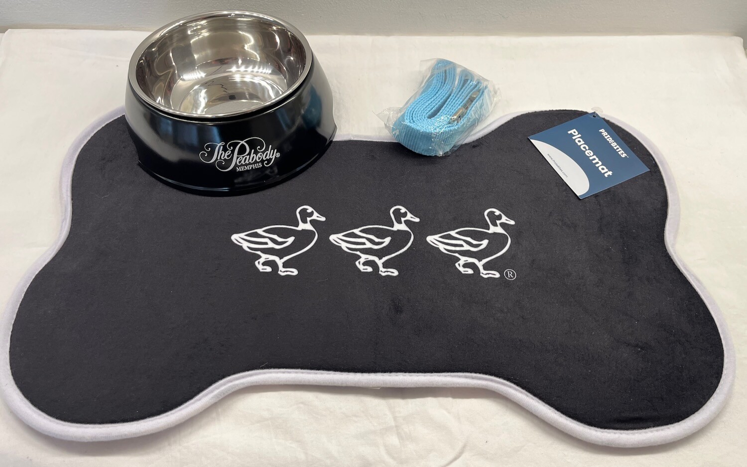 THE PEABODY MEMPHIS Hotel Furry Friends Package Dog Bowl, Mat & Leash