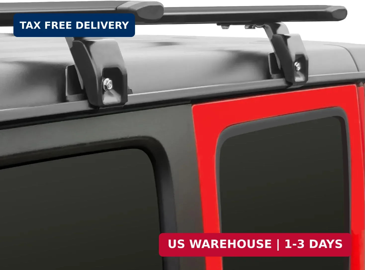 Heavy Duty 330lb Roof Rack Cross Bars Compatible with Jeep Wrangler JK JL Gladia