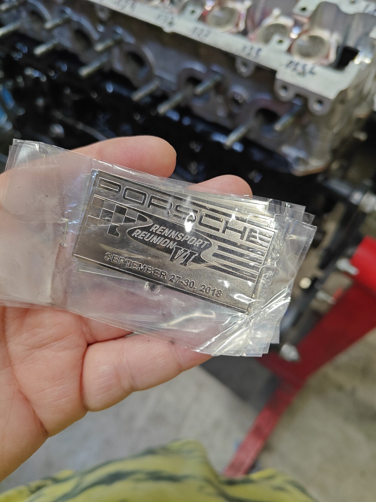 Porsche Rennsport Reunion VI 2018 Dash Plaque Rare New PCA (Only One)
