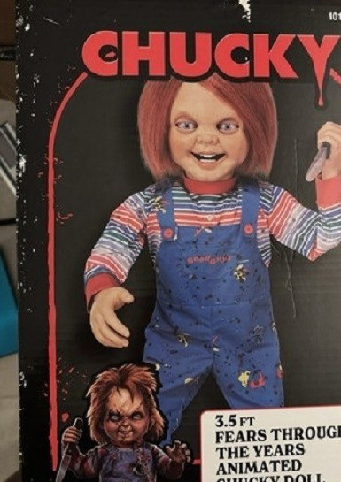 Home Depot 2024 Exclusive 3.5 ft. Animated Good Guy Chucky Doll Animatronic.