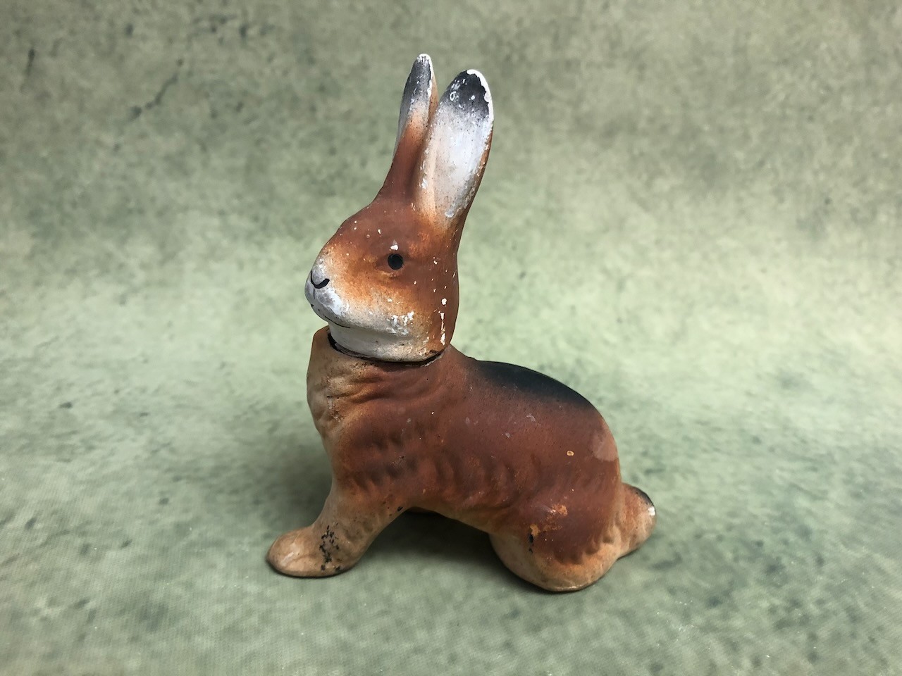 Vintage Small Easter Bunny Rabbit Candy Container Paper Mache Made in Germany