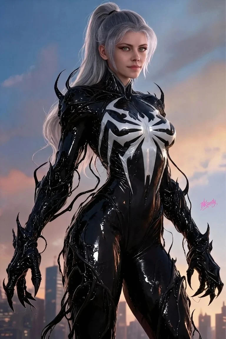Black Cat Nine Lives One Symbiote Venomized Comic Ltd 100 COA