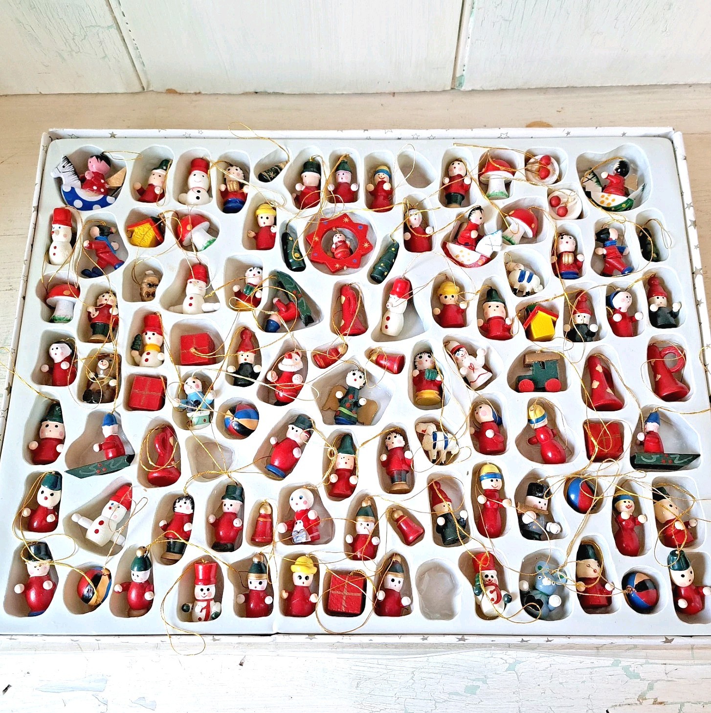 Large LOT Vtg Handmade GERMAN Wood Mini 1\