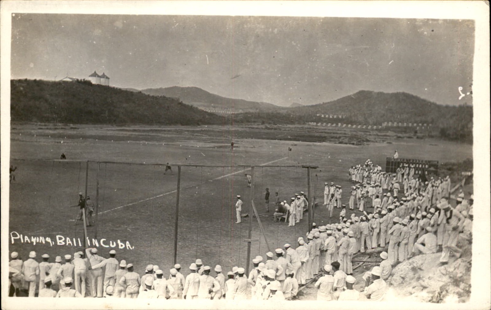 Havana Sailors Baseball Game c1900s-20s Real Photo Vintage Postcard bhn