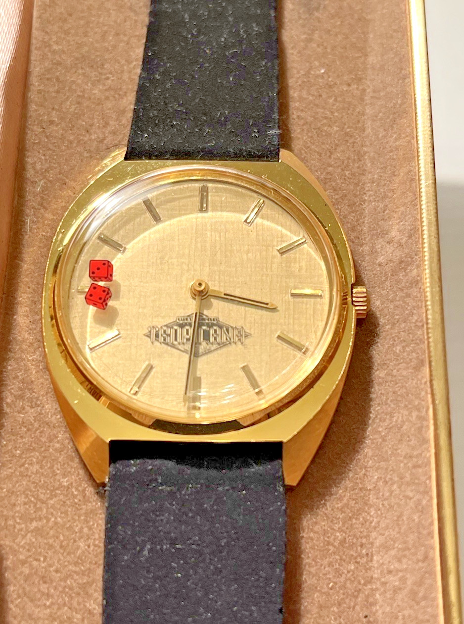 Vintage Tropicana Las Vegas Casino Red Dice Watch By Time In Motion New