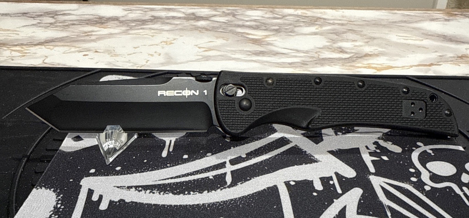 COLD STEEL Recon 1 Tanto Black G-10 Handle AUS8A Ultralock Rare Gen 1 Model