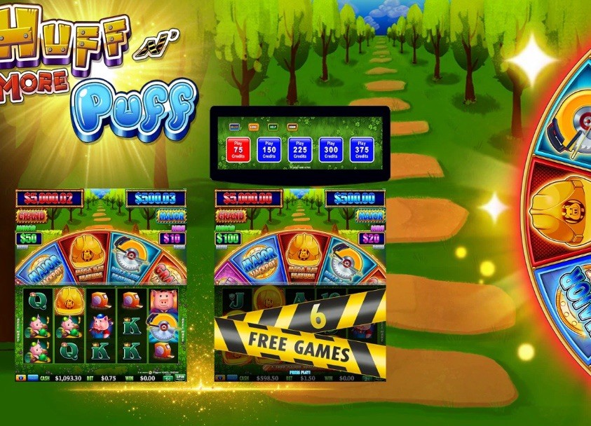 HUFF N MORE PUFF 2 in 1 horizontal duel monitor game board HET