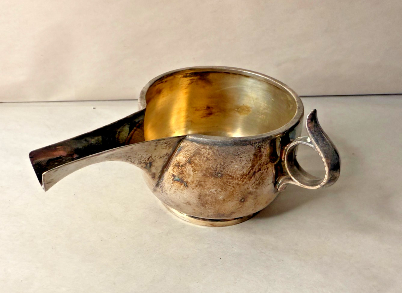 Vintage MMA Gorham Silverplate Roman Trulla First Century BC Reproduction