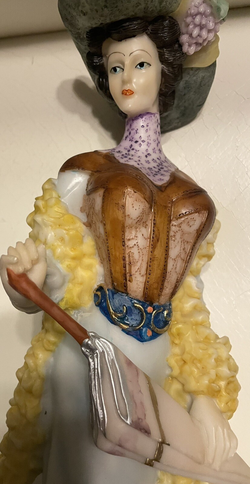 Antique Italian Via Veneto Collection Figurine Woman In Corset Vintage Statue