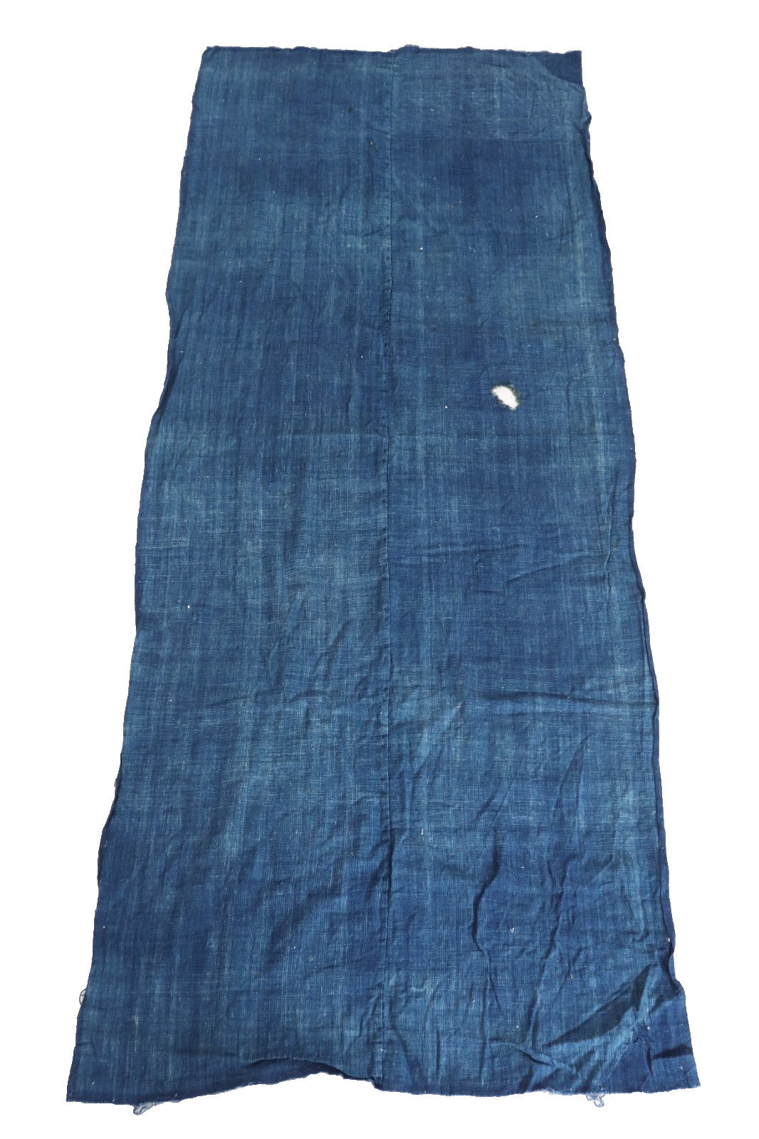 Antique Japanese Indigo Cotton Fabric Panel 2 Panel Aizome Muji 62x152cm